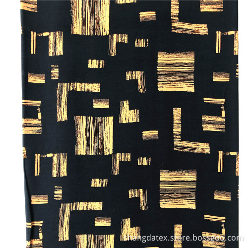 Rayon Demi Satin Printed With Square Design